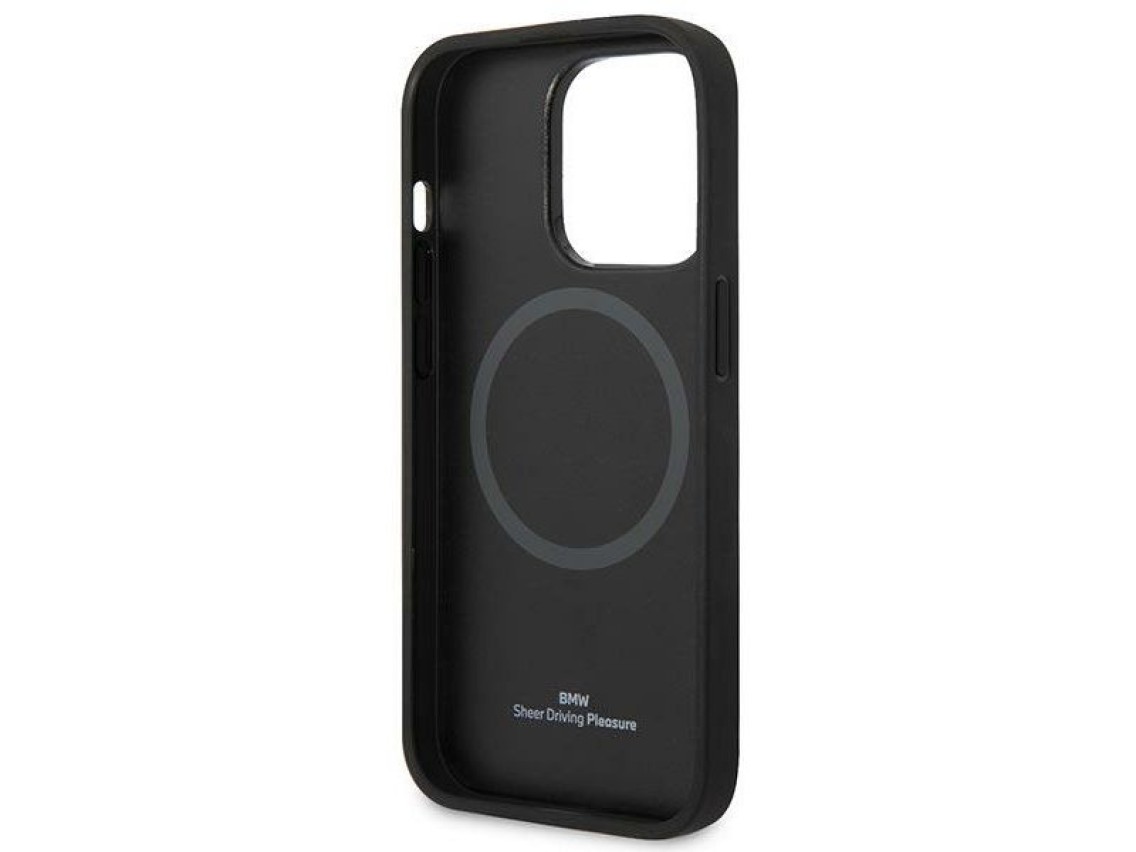 Funda MagSafe con logotipo BMW para iPhone 14 Pro Max - Negra