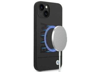Funda BMW BMHMP14MSLBLBK para iPhone 14 Plus de 6,7" negra / carcasa rígida negra de silicona con lo Funda BMW BMHMP14MSLBLBK para iPhone 14 Plus de 6,7" negra / carcasa rígida negra de silicona con lo