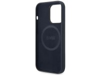Capa BMW BMHMP14XSILNA para iPhone 14 Pro Max 6.7" azul marinho/azul marinho, em silicone com logoti Capa BMW BMHMP14XSILNA para iPhone 14 Pro Max 6.7" azul marinho/azul marinho, em silicone com logoti