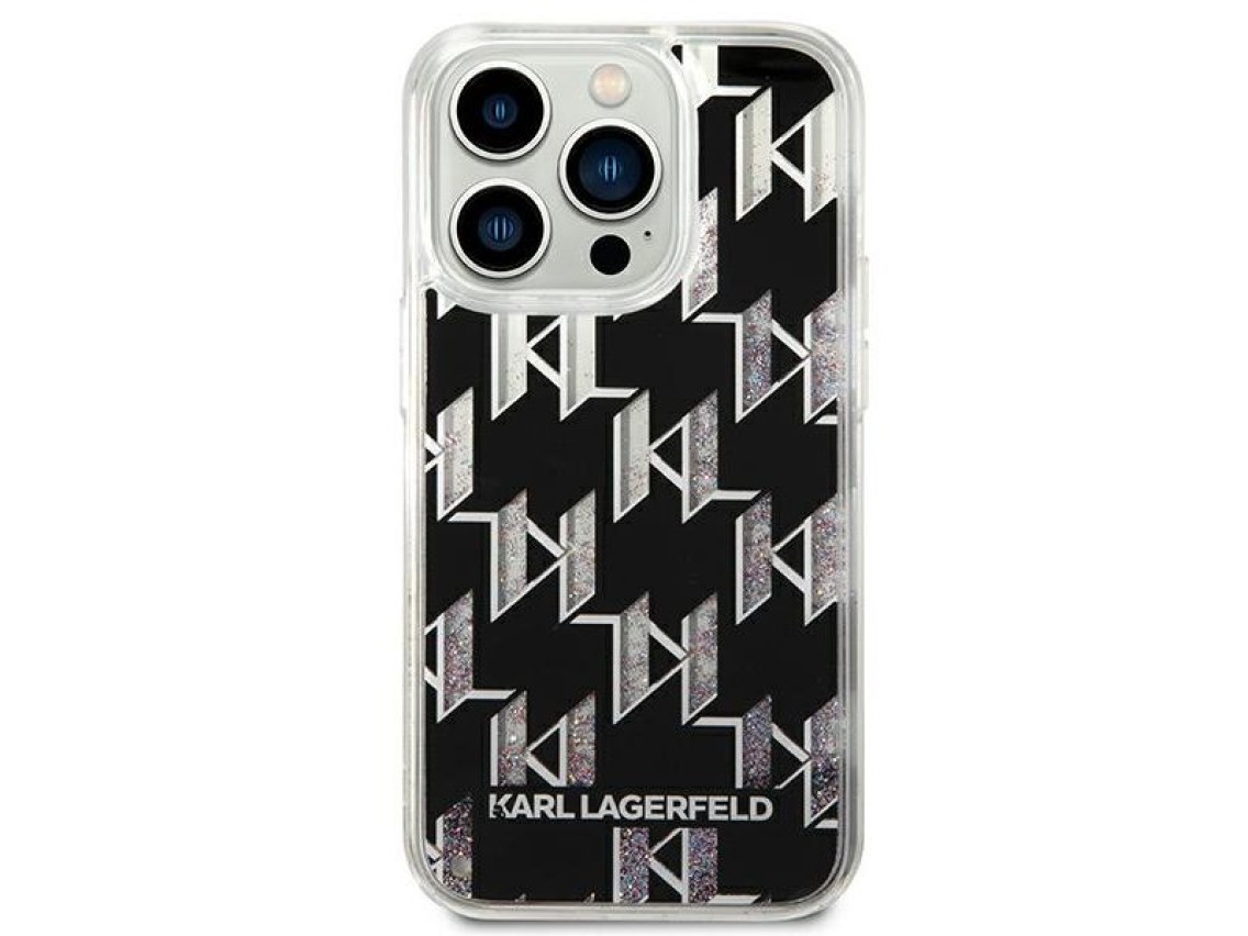 Karl Lagerfeld KLHCP14XLMNMK iPhone 14 Pro Max 6.7 "hardcase black / black Liquid Glitter Monogram