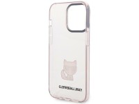 Karl Lagerfeld KLHCP14LCTTRI iPhone 14 Pro 6.1 "carcasa r�gida rosa / rosa transparente Choupette Bo