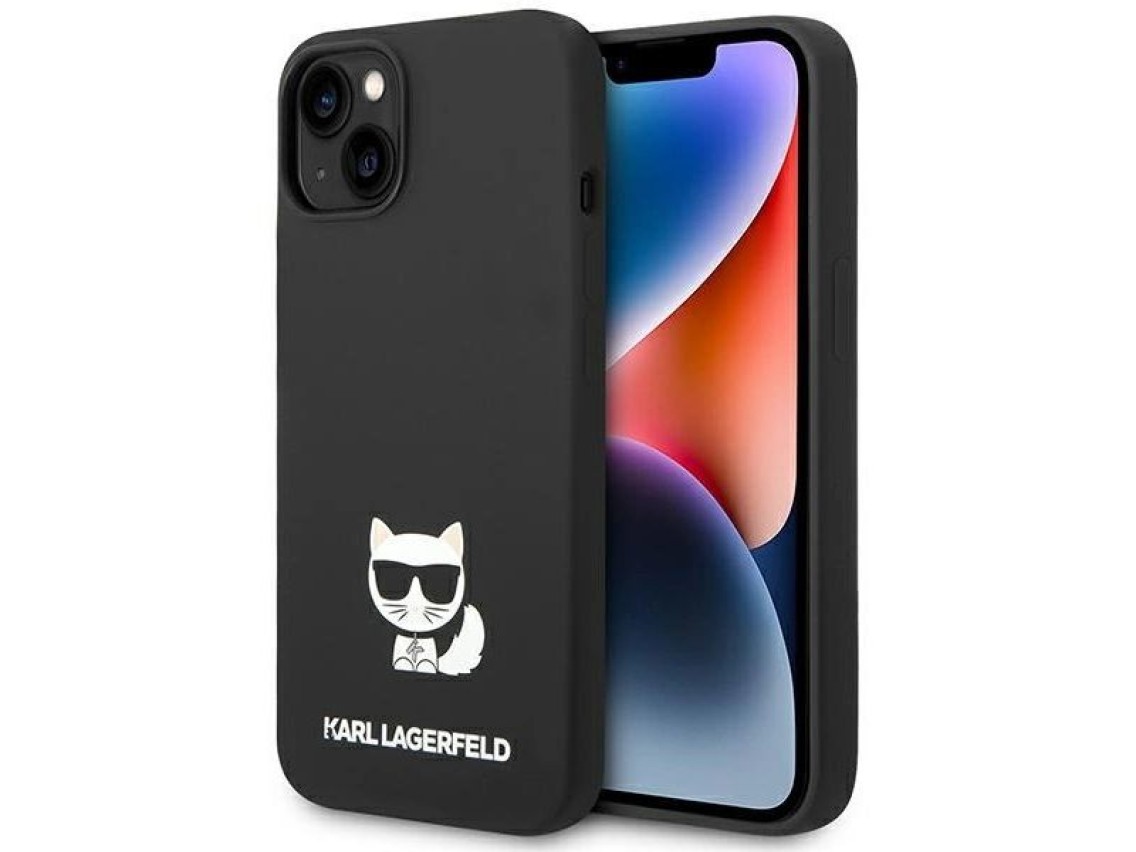 Karl Lagerfeld KLHCP14MSLCTBK iPhone 14 Plus 6.7 "hardcase black / black Silicone Choupette Body
