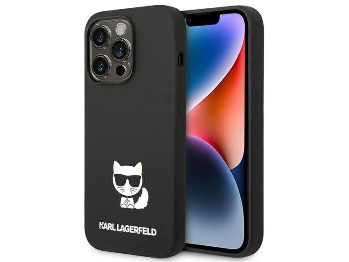 Karl Lagerfeld KLHCP14XSLCTBK iPhone 14 Pro Max 6.7 "hardcase black / black Silicone Choupette Body