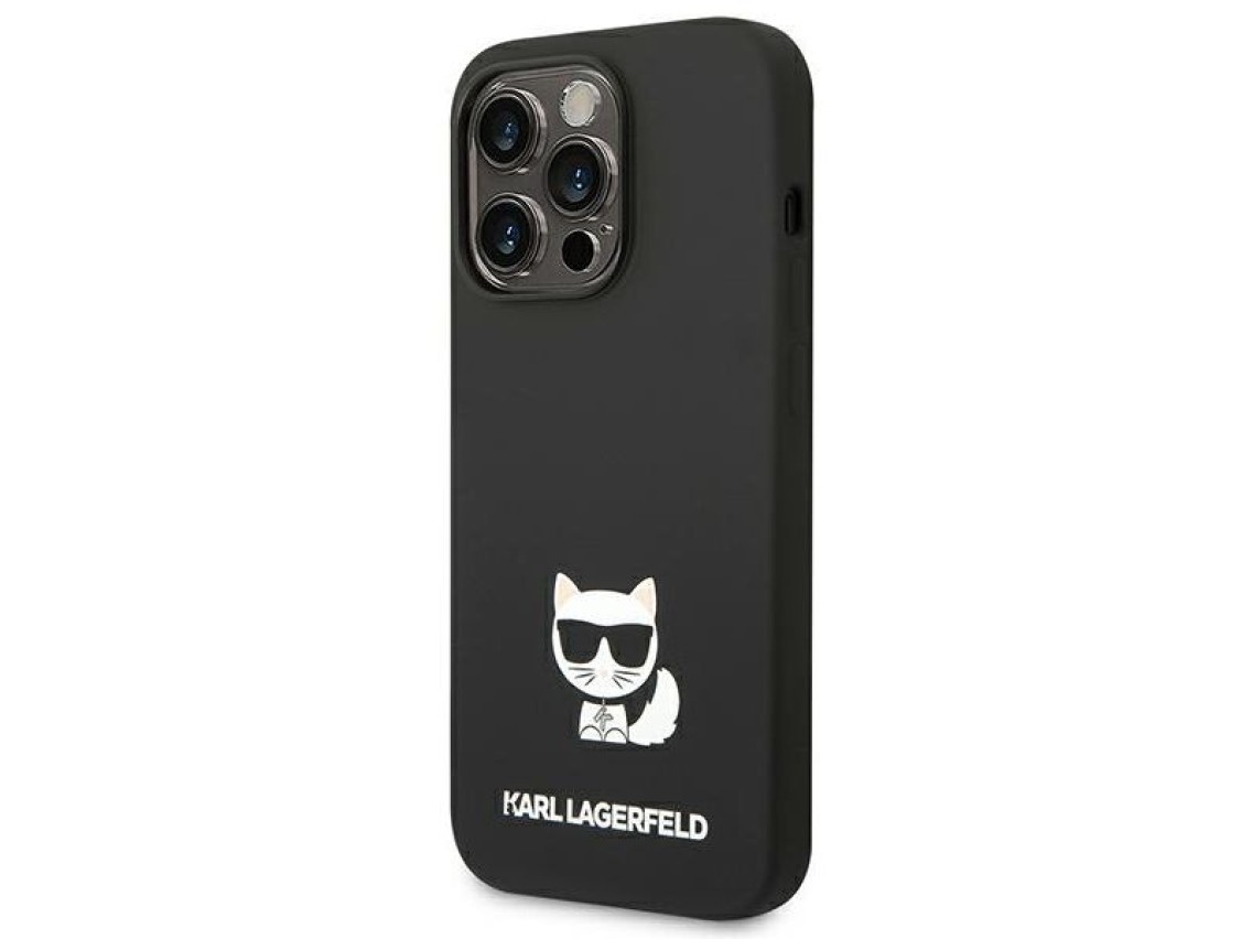 Karl Lagerfeld KLHCP14XSLCTBK iPhone 14 Pro Max 6.7 "hardcase black / black Silicone Choupette Body
