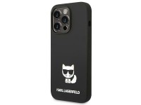 Karl Lagerfeld KLHCP14XSLCTBK iPhone 14 Pro Max 6.7 "hardcase black / black Silicone Choupette Body Karl Lagerfeld KLHCP14XSLCTBK iPhone 14 Pro Max 6.7 "hardcase black / black Silicone Choupette Body