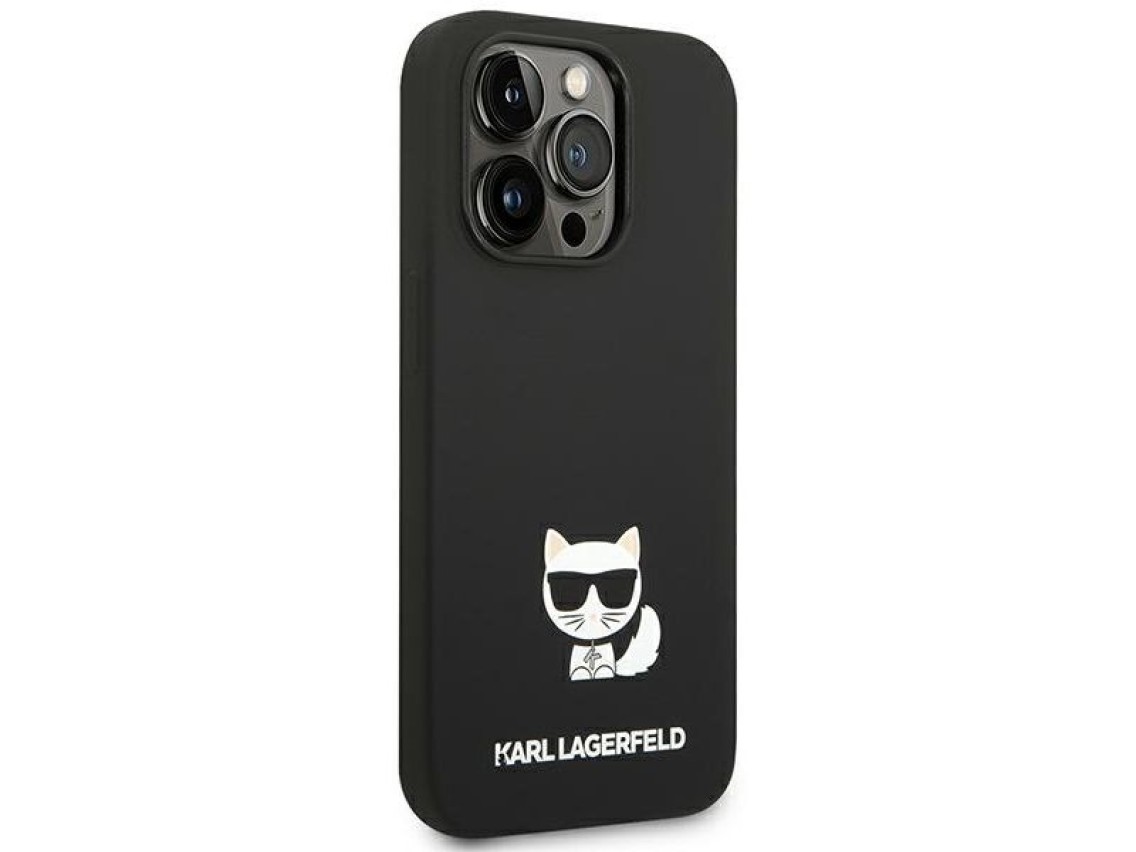 Karl Lagerfeld KLHCP14XSLCTBK iPhone 14 Pro Max 6.7 "hardcase black / black Silicone Choupette Body