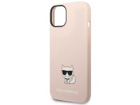 Karl Lagerfeld KLHCP14MSLCTPI Capa rígida rosa claro para iPhone 14 Plus de 6,7 polegadas com corpo Karl Lagerfeld KLHCP14MSLCTPI Capa rígida rosa claro para iPhone 14 Plus de 6,7 polegadas com corpo