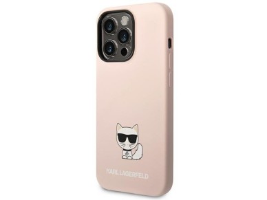 Karl Lagerfeld KLHCP14LSLCTPI iPhone 14 Pro 6.1 "hardcase light pink / light pink Silicone Choupette Karl Lagerfeld KLHCP14LSLCTPI iPhone 14 Pro 6.1 "hardcase light pink / light pink Silicone Choupette