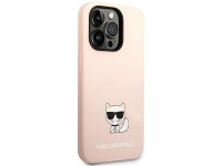 Karl Lagerfeld KLHCP14LSLCTPI iPhone 14 Pro 6.1 "hardcase light pink / light pink Silicone Choupette Karl Lagerfeld KLHCP14LSLCTPI iPhone 14 Pro 6.1 "hardcase light pink / light pink Silicone Choupette