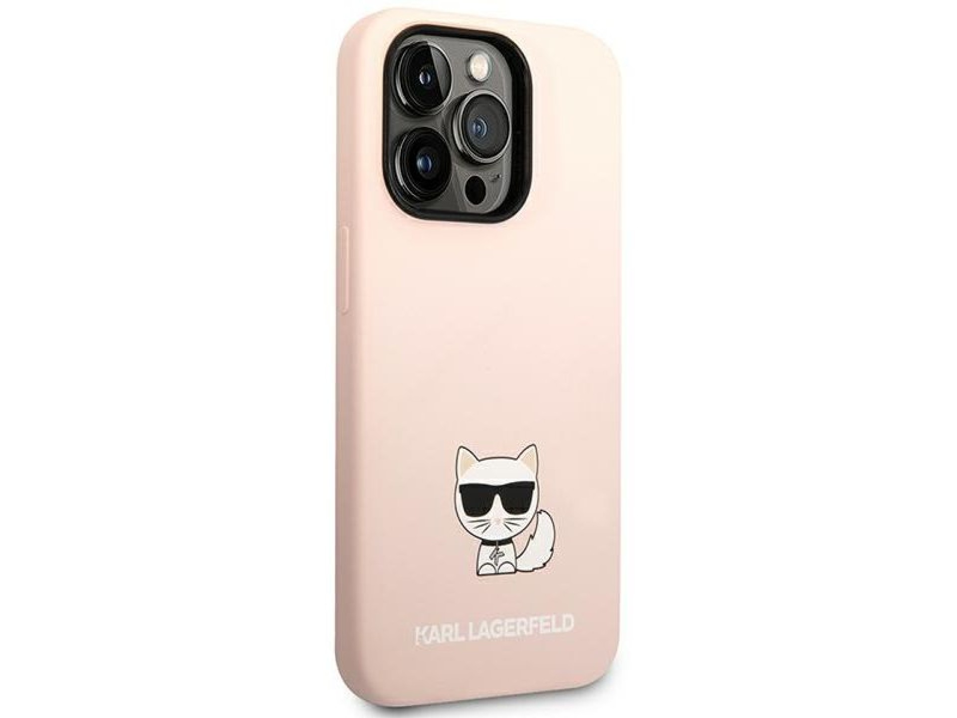 Karl Lagerfeld KLHCP14XSLCTPI Capa rígida rosa claro / Corpo em silicone rosa claro Choupette
