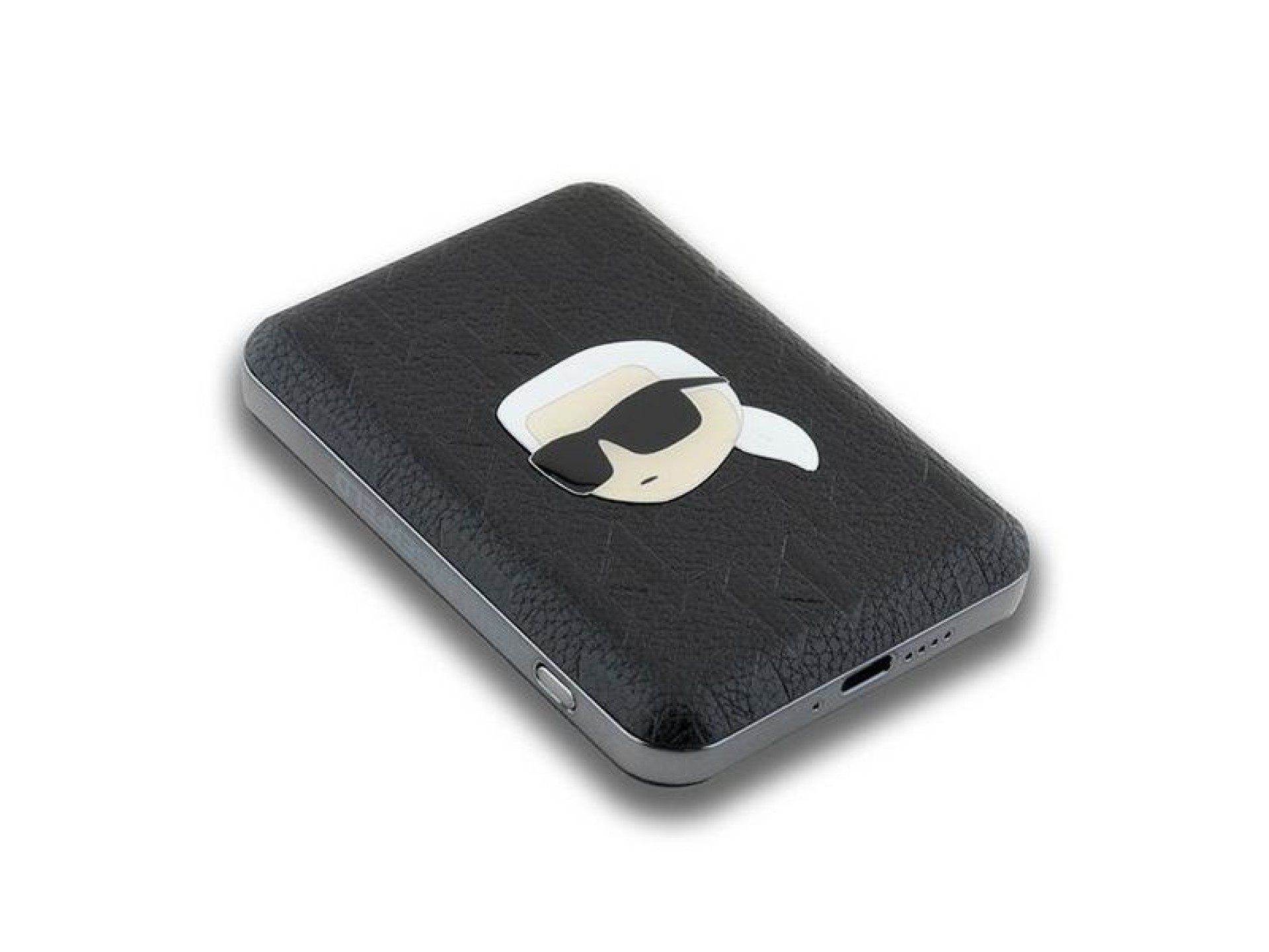 Batería externa inductiva Karl Lagerfeld KLPB5FPGKSKIHK 16W 5000mAh negro/negro Pin con cabeza Karl
