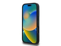 Capa para iPhone 16 Pro com estampa acolchoada e assinatura de Karl Lagerfeld - Preta Capa para iPhone 16 Pro com estampa acolchoada e assinatura de Karl Lagerfeld - Preta