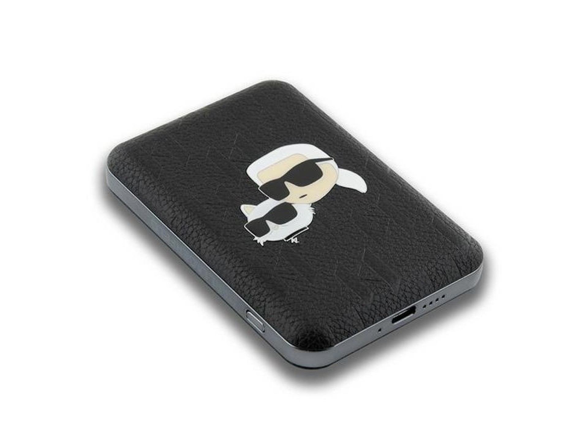 Batería externa inductiva Karl Lagerfeld KLPB5FPGKSKCHK 16W 5000mAh negro/negro Karl&Choupette Head