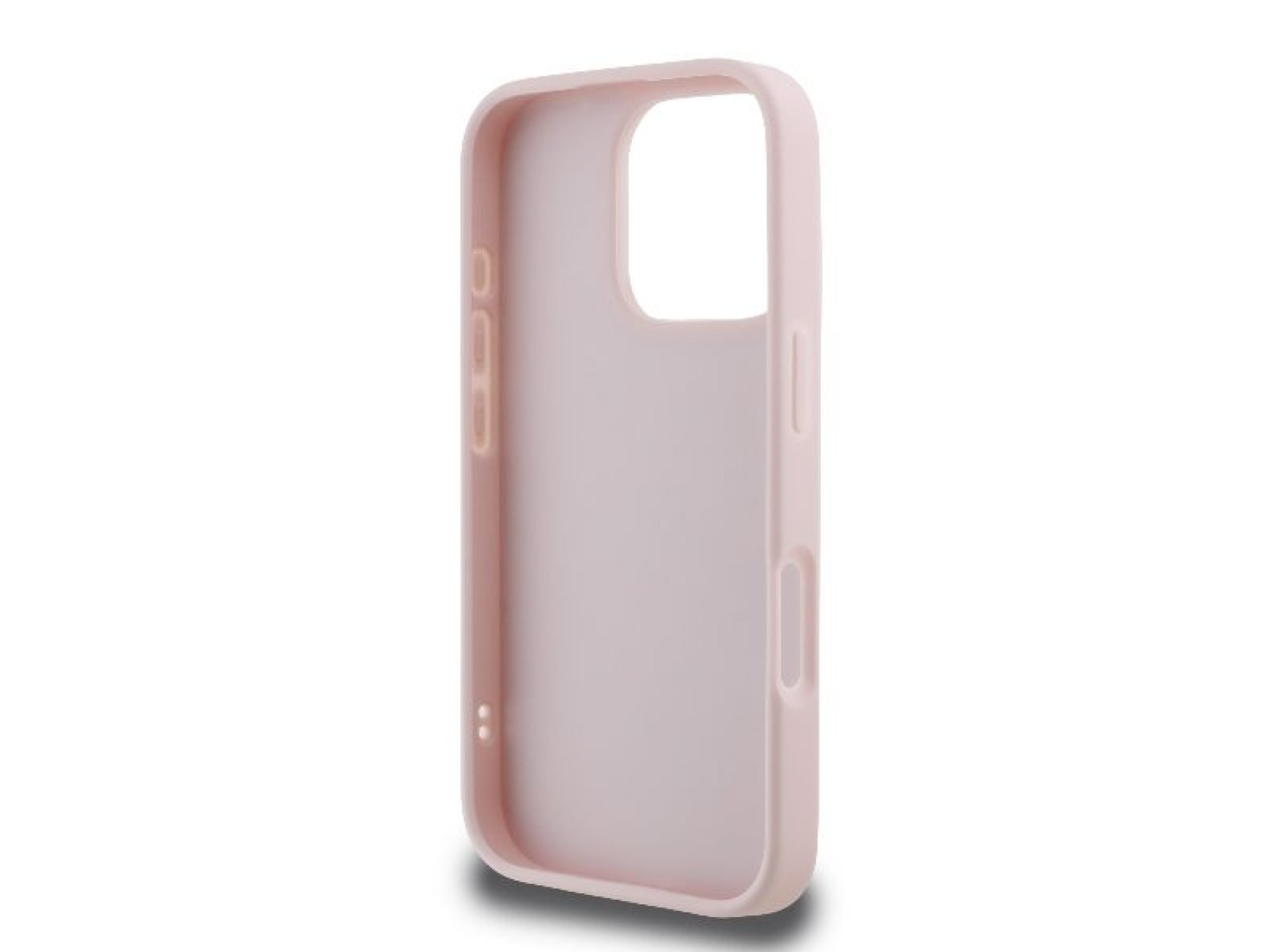 Funda acolchada con la firma de Karl Lagerfeld para iPhone 16 Pro - Rosa