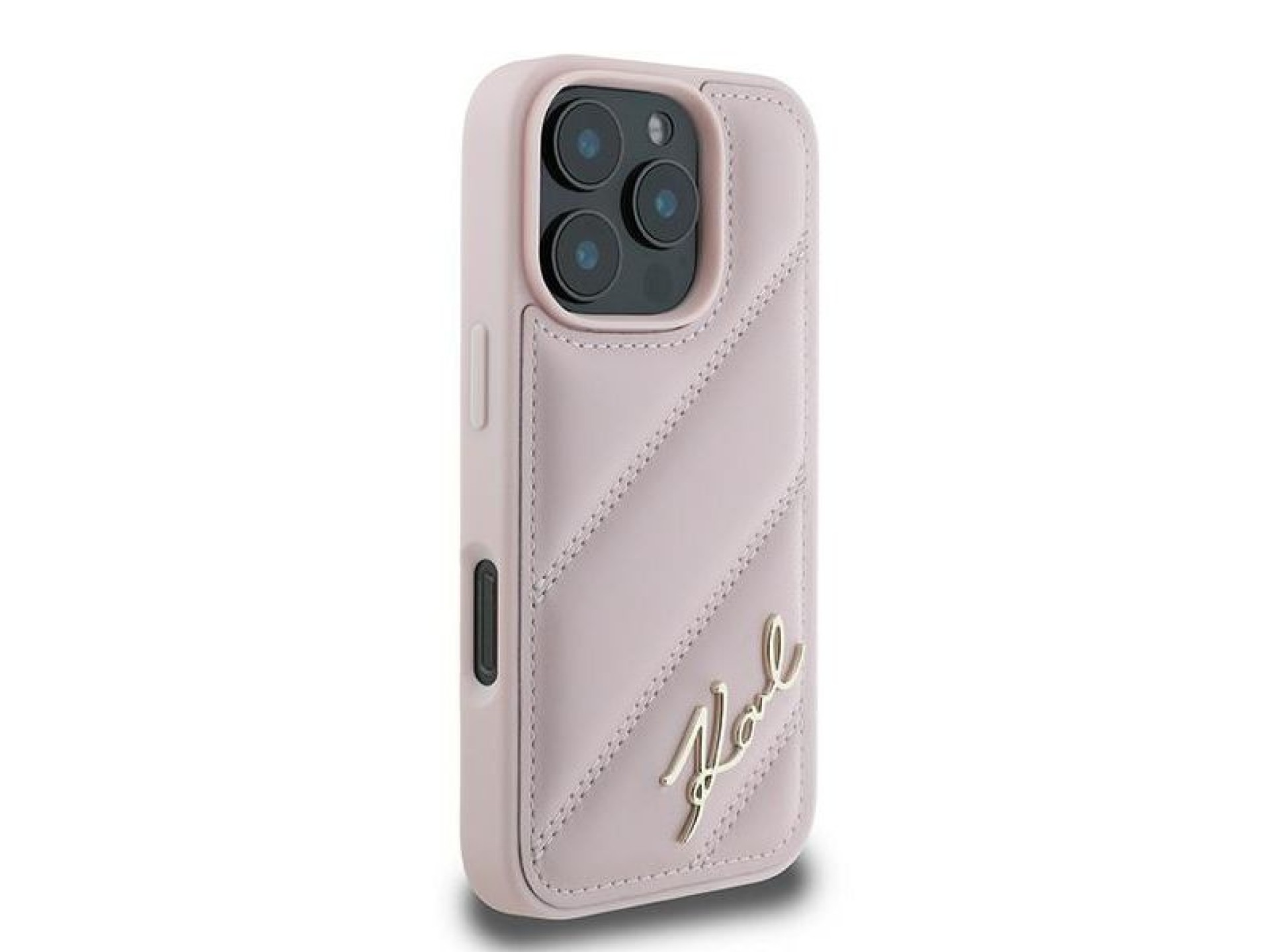 Capa Karl Lagerfeld Matelassada para iPhone 16 Pro Max - Rosa