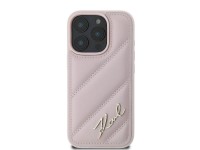 Funda acolchada con la firma de Karl Lagerfeld para iPhone 16 Pro - Rosa Funda acolchada con la firma de Karl Lagerfeld para iPhone 16 Pro - Rosa