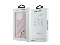 Funda acolchada con la firma de Karl Lagerfeld para iPhone 16 Pro - Rosa Funda acolchada con la firma de Karl Lagerfeld para iPhone 16 Pro - Rosa