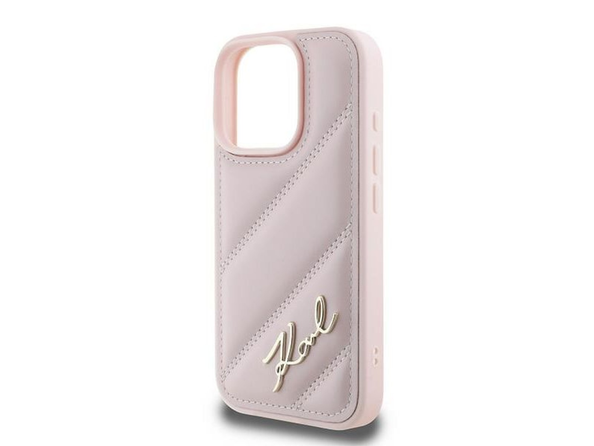 Capa Karl Lagerfeld Matelassada para iPhone 16 Pro Max - Rosa