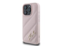 Funda acolchada con la firma de Karl Lagerfeld para iPhone 16 Pro - Rosa Funda acolchada con la firma de Karl Lagerfeld para iPhone 16 Pro - Rosa