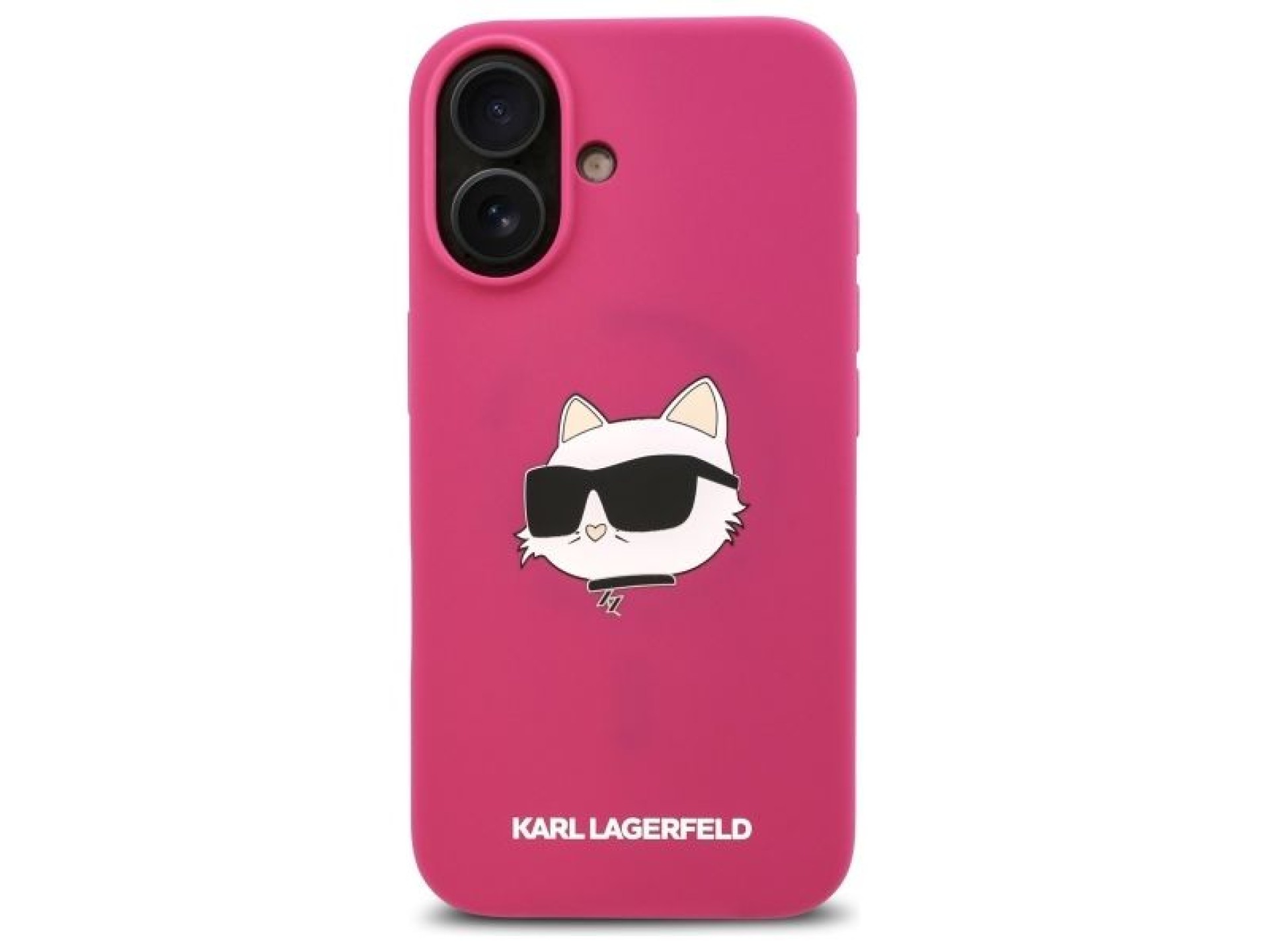 Funda de silicona Karl Lagerfeld con estampado de la cabeza de Choupette para iPhone 16 MagSafe - Fu