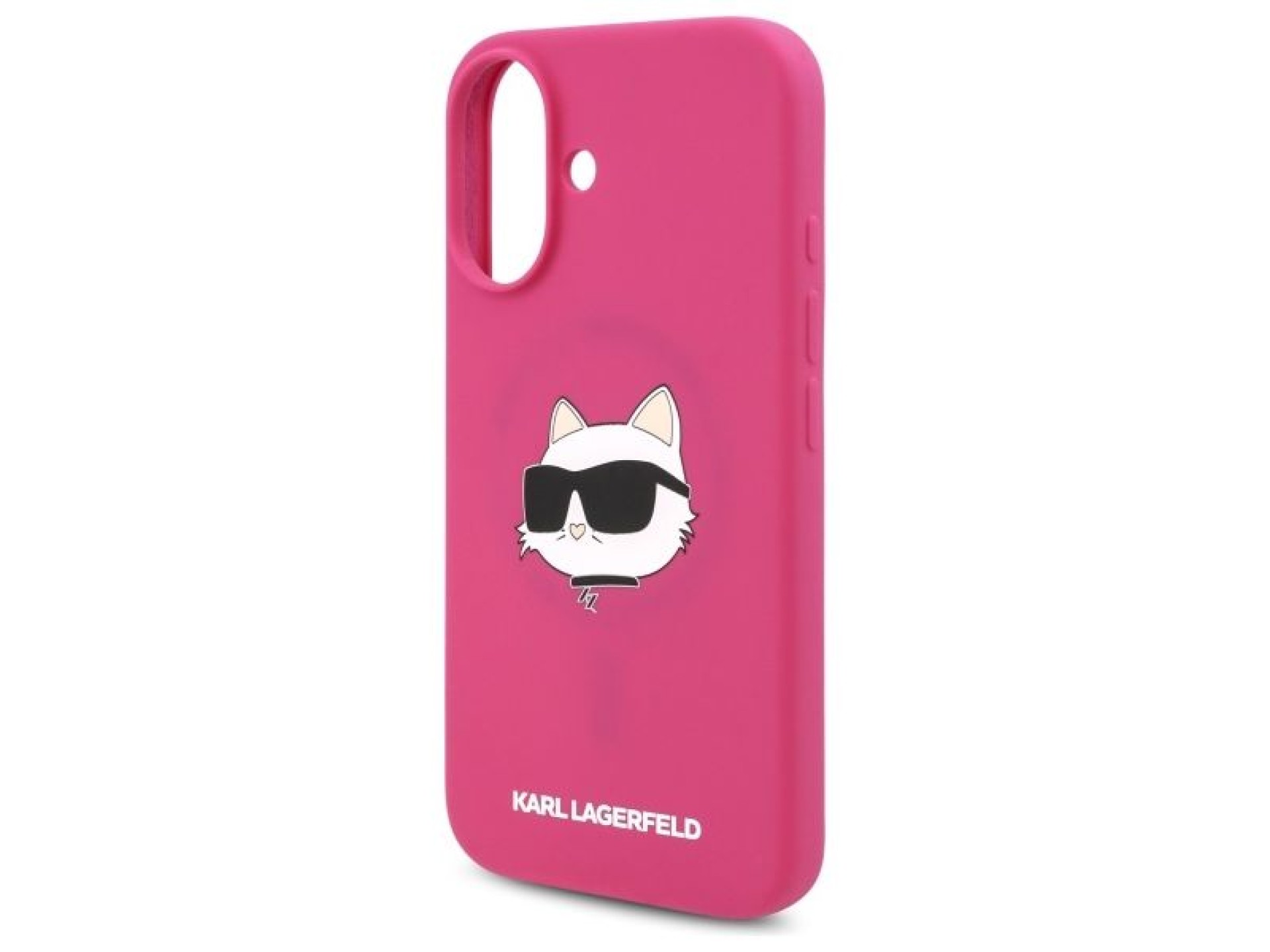 Funda de silicona Karl Lagerfeld con estampado de la cabeza de Choupette para iPhone 16 MagSafe - Fu