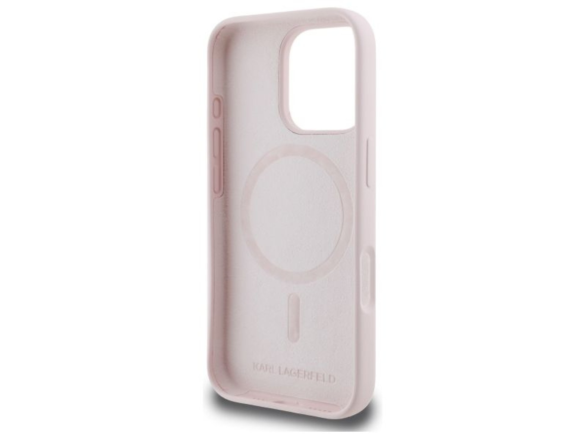 Funda MagSafe de silicona con estampado de cabezas de nauble de Karl Lagerfeld para iPhone 16 Pro Ma