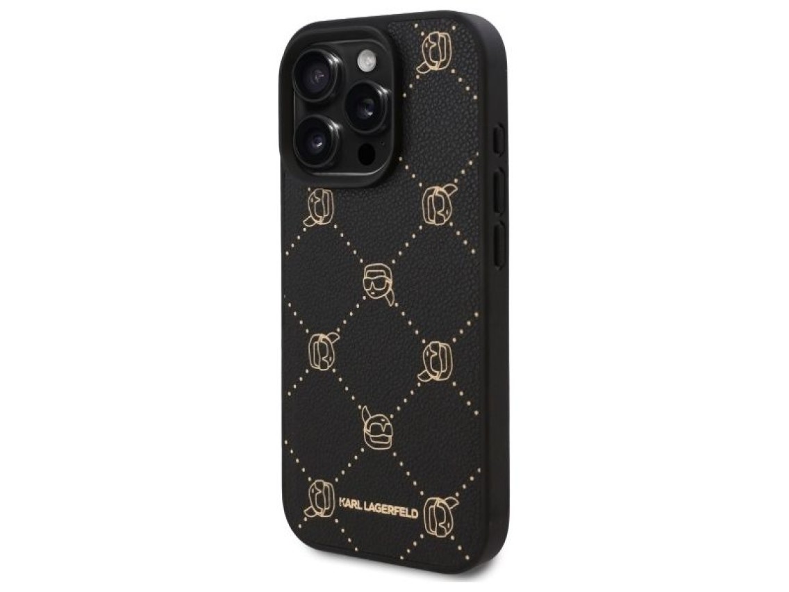 Capa Karl Lagerfeld Magsafe Karl Head para iPhone 16 Pro Max - Preta