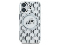 Capa MagSafe para iPhone 16 com monograma Karl Lagerfeld IML e cabeça de Karl & Choupette - Transpar Capa MagSafe para iPhone 16 com monograma Karl Lagerfeld IML e cabeça de Karl & Choupette - Transpar