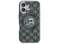 Funda para iPhone 16 Karl Lagerfeld IML Monogram Karl & Choupette Head MagSafe - Negra Funda para iPhone 16 Karl Lagerfeld IML Monogram Karl & Choupette Head MagSafe - Negra