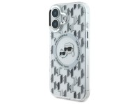 Capa MagSafe para iPhone 16 com monograma Karl Lagerfeld IML e cabeça de Karl & Choupette - Transpar Capa MagSafe para iPhone 16 com monograma Karl Lagerfeld IML e cabeça de Karl & Choupette - Transpar