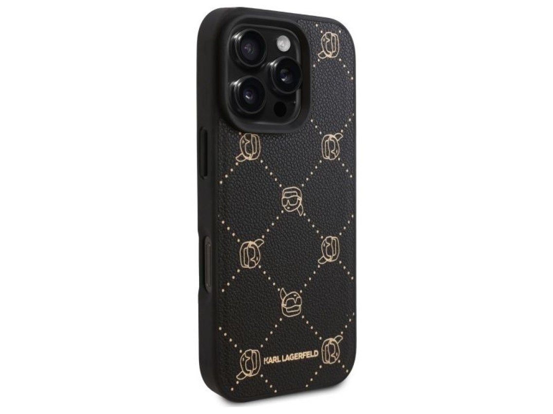 Capa Karl Lagerfeld Magsafe Karl Head para iPhone 16 Pro Max - Preta