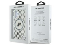 Capa MagSafe para iPhone 16 com monograma Karl Lagerfeld IML e cabeça de Karl & Choupette - Transpar Capa MagSafe para iPhone 16 com monograma Karl Lagerfeld IML e cabeça de Karl & Choupette - Transpar