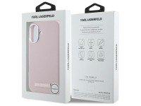 Funda Karl Lagerfeld FW Metal Plate MagSafe para iPhone 16 - Rosa Funda Karl Lagerfeld FW Metal Plate MagSafe para iPhone 16 - Rosa