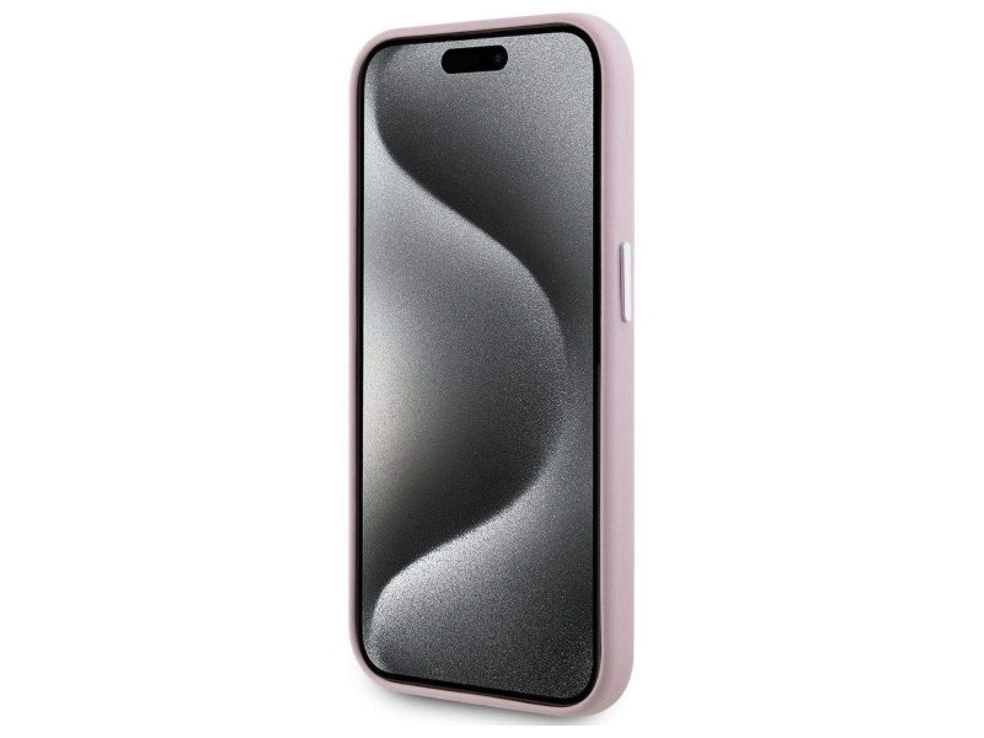 Capa Karl Lagerfeld FW Metal Plate MagSafe para iPhone 15 Pro - Rosa