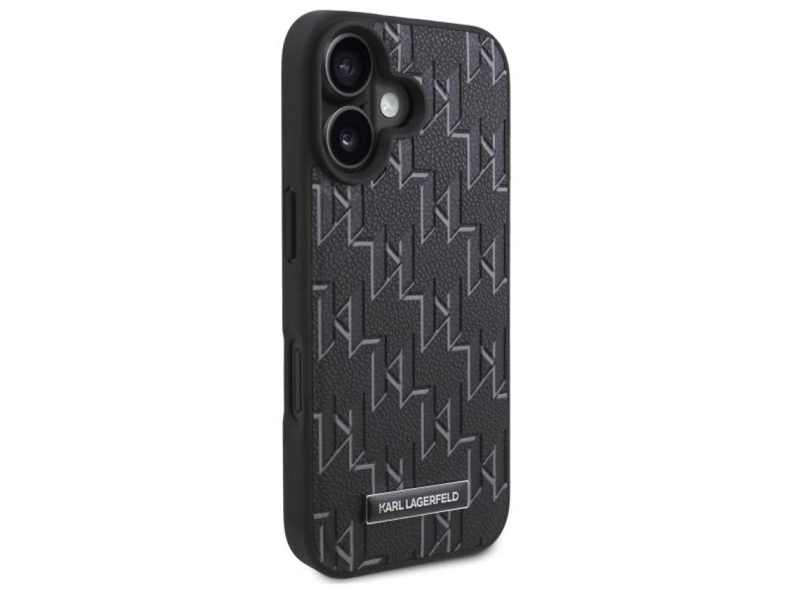 Karl Lagerfeld Hot Stamp Magsafe iPhone 16 Case - Black