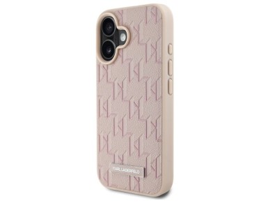 Karl Lagerfeld Hot Stamp Magsafe iPhone 16 Case - Pink Karl Lagerfeld Hot Stamp Magsafe iPhone 16 Case - Pink