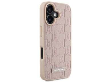 Karl Lagerfeld Hot Stamp Magsafe iPhone 16 Case - Pink Karl Lagerfeld Hot Stamp Magsafe iPhone 16 Case - Pink