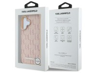 Karl Lagerfeld Hot Stamp Magsafe iPhone 16 Case - Pink