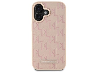 Karl Lagerfeld Hot Stamp Magsafe iPhone 16 Case - Pink Karl Lagerfeld Hot Stamp Magsafe iPhone 16 Case - Pink