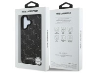 Karl Lagerfeld Hot Stamp Magsafe iPhone 16 Case - Black Karl Lagerfeld Hot Stamp Magsafe iPhone 16 Case - Black