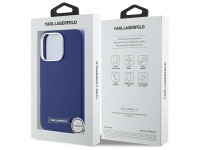 Karl Lagerfeld FW Metal Plate MagSafe iPhone 16 Pro Case - Blue Karl Lagerfeld FW Metal Plate MagSafe iPhone 16 Pro Case - Blue