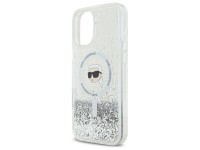 Karl Lagerfeld Liquid Glitter Karl Head Magsafe iPhone 16 Case - Clear Karl Lagerfeld Liquid Glitter Karl Head Magsafe iPhone 16 Case - Clear