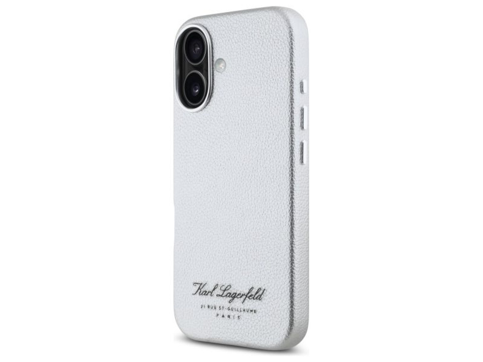 Funda para iPhone 16 del hotel Karl Lagerfeld RSG - gris