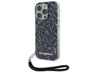 Capa para iPhone 16 Pro Karl Lagerfeld Zebra com Cord�o - Roxa