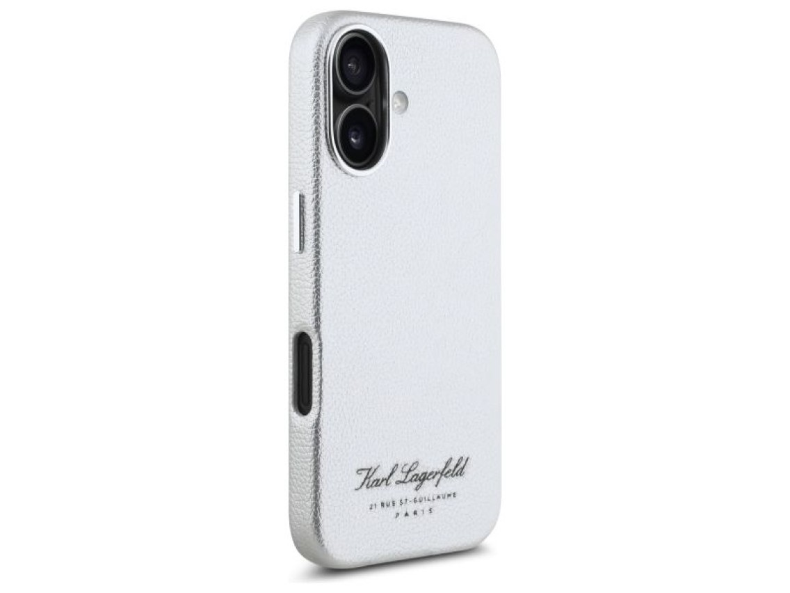 Funda para iPhone 16 del hotel Karl Lagerfeld RSG - gris