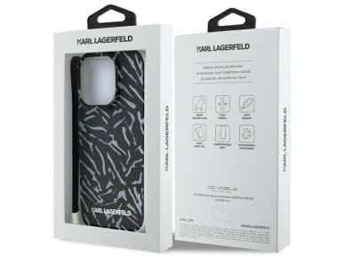 Capa para iPhone 16 Pro Karl Lagerfeld Zebra com Cord�o - Roxa