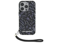 Capa para iPhone 16 Pro Karl Lagerfeld Zebra com Cord�o - Roxa