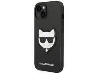 Funda Karl Lagerfeld Saffiano Choupette Head Patch para iPhone 14 Plus - Negra Funda Karl Lagerfeld Saffiano Choupette Head Patch para iPhone 14 Plus - Negra
