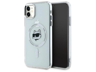 Funda Karl Lagerfeld IML Metal Choupette Head MagSafe para iPhone 11 - Blanca Funda Karl Lagerfeld IML Metal Choupette Head MagSafe para iPhone 11 - Blanca