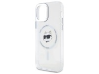 Capa MagSafe para iPhone 12 Karl Lagerfeld IML Metal Choupette Head - Branca Capa MagSafe para iPhone 12 Karl Lagerfeld IML Metal Choupette Head - Branca